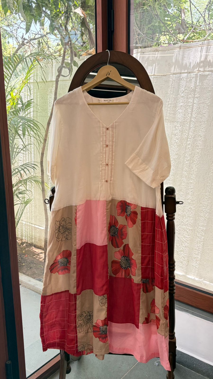 Bloom & Blush Panel Dress