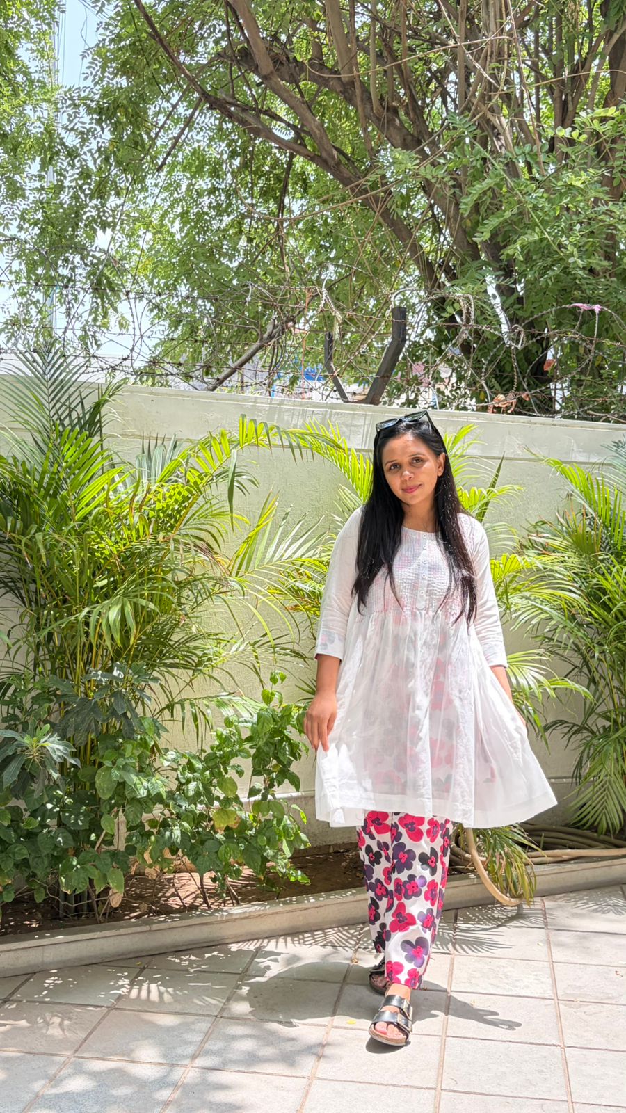 White- Purple co-ord set