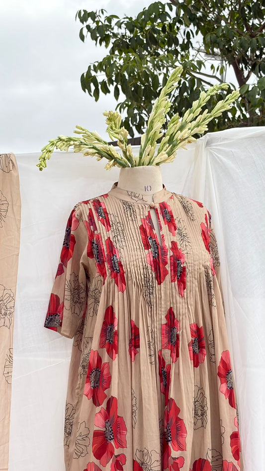 Biscuit floral co-ord set