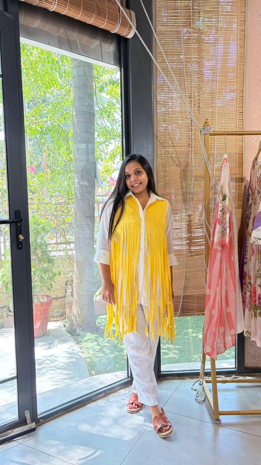Yellow Fringe Shirt