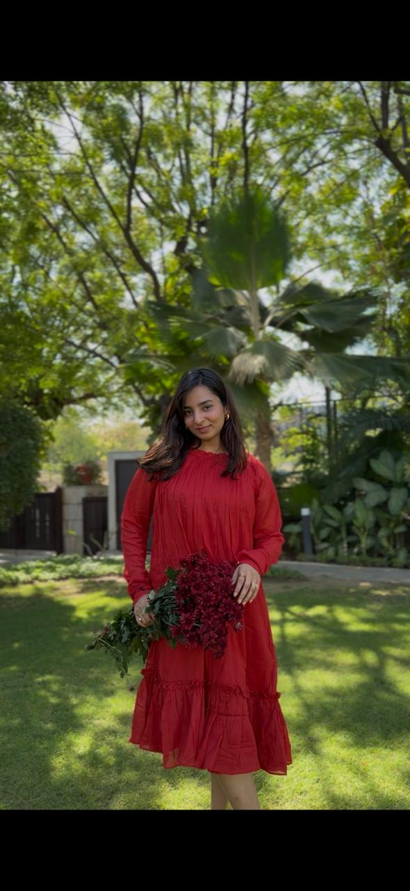 Elegant Red Dress - ND0019