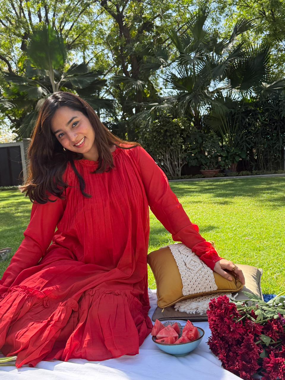 Elegant Red Dress - ND0019