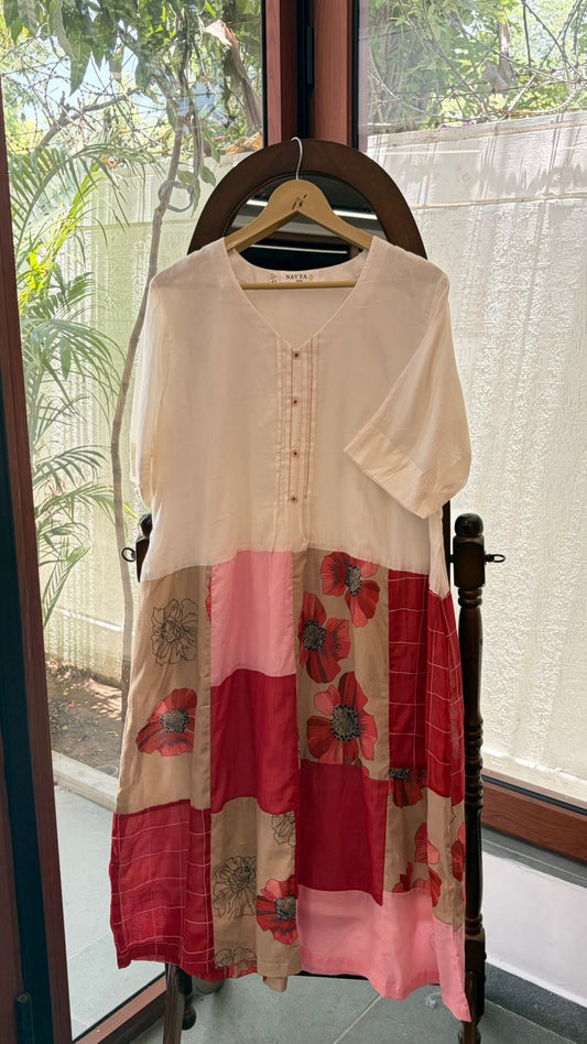 Bloom & Blush Panel Dress