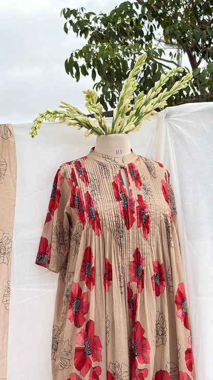 Biscuit floral co-ord set
