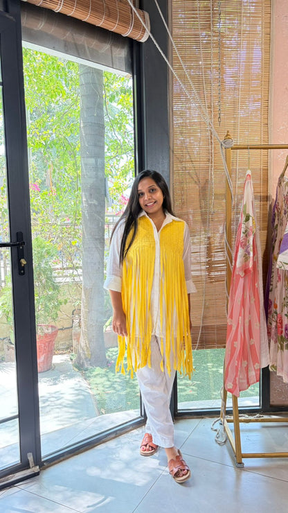 Yellow Fringe Shirt